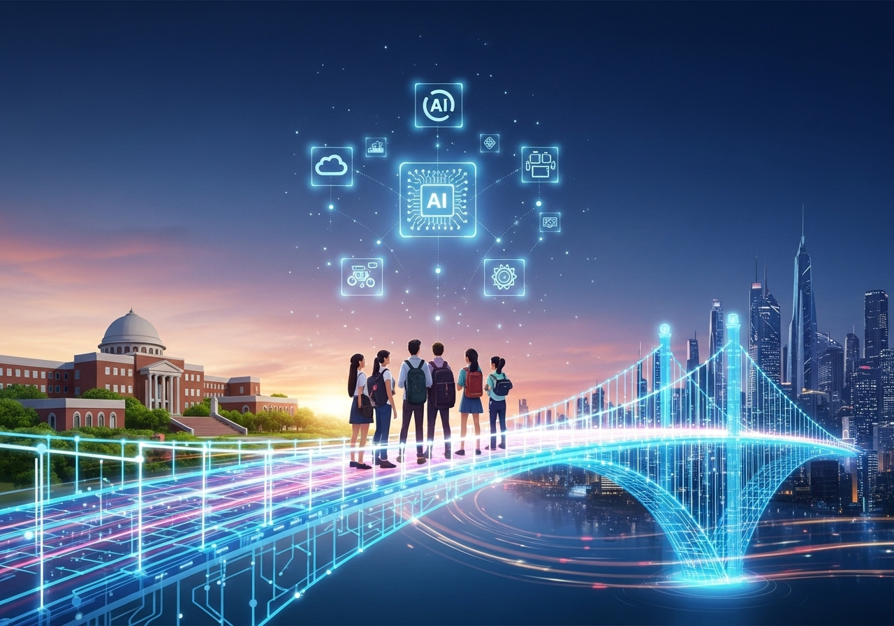 A diverse team of student engineers collaborating on a project